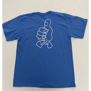 Rex Orange County Who Cares Tour T-Shirt Blue Small NWOT